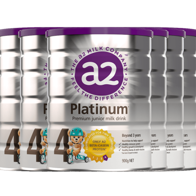 A2 Platinum 白金 婴儿牛奶粉 4段 六桶一箱  26年5月